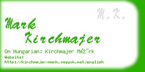 mark kirchmajer business card